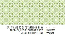 Easy ways to get started in Play Therapy, From Someone Who