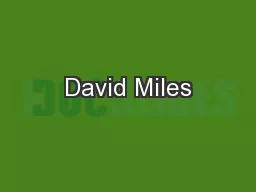 David Miles