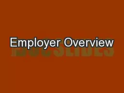 Employer Overview