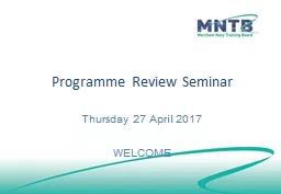 Programme Review Seminar