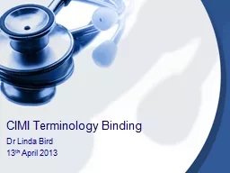 CIMI Terminology Binding