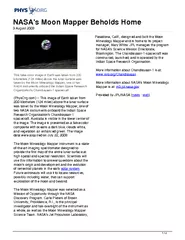 NASAs Moon Mapper Beholds Home  August  This falsecolo