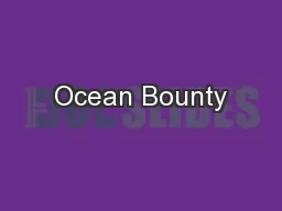 Ocean Bounty