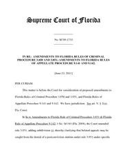 No SC   IN RE AMENDMENTS TO FLORIDA RULES OF CRIMINAL