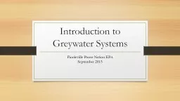 Introduction to Greywater Systems