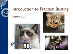 Introduction to Fraction Busting