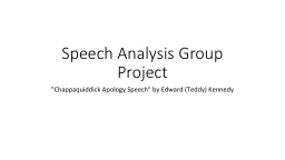 Speech Analysis Group Project