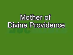 Mother of Divine Providence