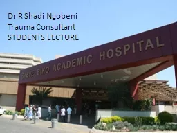 Dr R Shadi Ngobeni
