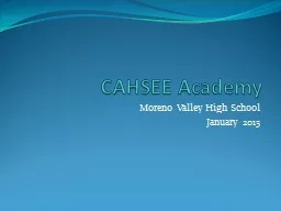 CAHSEE Academy