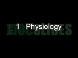 1   Physiology