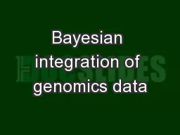 Bayesian integration of genomics data