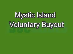 Mystic Island Voluntary Buyout