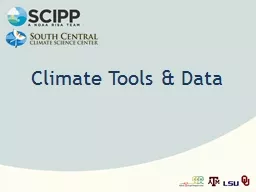 Climate Tools & Data