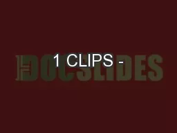 1 CLIPS -
