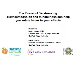 The Power of De-stressing: