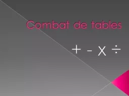 Combat de tables
