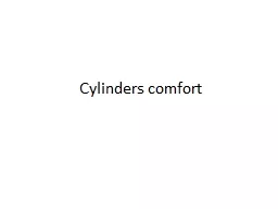 Cylinders comfort