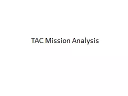 TAC Mission Analysis