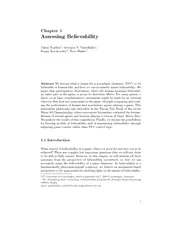 Chapter  Assessing Believability Julian Togelius  Geor