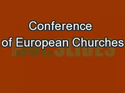 Conference of European Churches