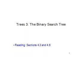 1 Trees 3: The Binary Search Tree