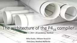 The architecture of the P4