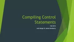 Compiling Control Statements