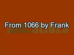 From 1066 by Frank