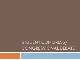 Student Congress/