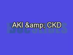 AKI & CKD