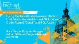 Using Contained Databases and DACs to