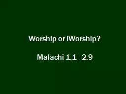 Worship or