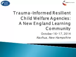 Trauma-Informed Resilient Child Welfare Agencies:
