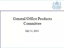 General/Office Products Committee