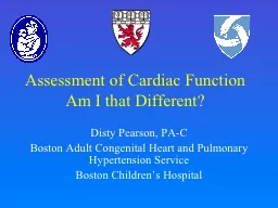 Assessment of Cardiac Function
