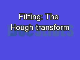 Fitting: The Hough transform