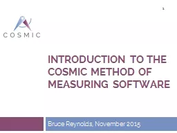 Introduction to the COSMIC method of measuring software