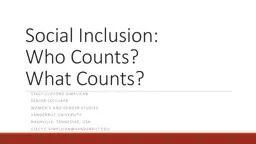 Social Inclusion: