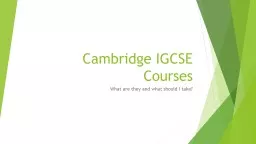 Cambridge IGCSE Courses