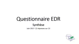 Questionnaire EDR