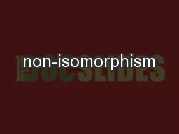 non-isomorphism