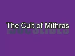 The Cult of Mithras