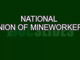 NATIONAL UNION OF MINEWORKERS