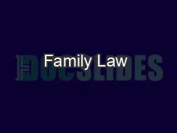 Family Law &