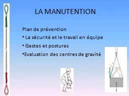 LA MANUTENTION