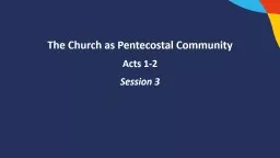 The Church as Pentecostal Community