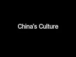 China’s Culture