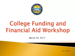 College Funding and Financial Aid