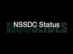 NSSDC Status